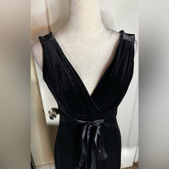 Vintage 90’s y2k Scarlett Nite Velvet Cocktail Dress Plunging Neck gilmore girls - Picture 8 of 9